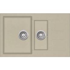 vidaXL Graniitti Beige Tuplapesuallas Keittiön