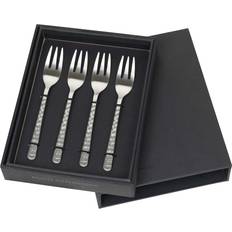 Stainless Steel Cake Forks Broste Copenhagen Brushed Satin Hammered Cake Fork 15cm 4pcs