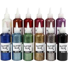 Creotime Glitter Glue Assorted Colours 12x118ml