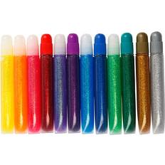 Glitter Glue Assorted Colours 12x10ml