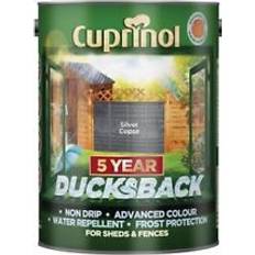 Fence paint Cuprinol 5 Year Ducksback Wood Protection Silver 5L