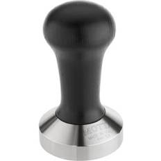 Motta Tamper 54 mm Piano Base In Acciaio Inox Manico In Legno Nero