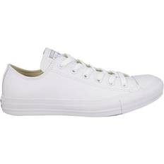 Converse all star low top leather white Converse Chuck Taylor All Star Leather Low Top - White Monochrome