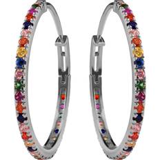 Maanesten nubia Maanesten Nubia Magnum Earrings - Silver/Multicolour