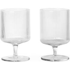 Vidrio Copas de Vino Ferm Living Ripple Copa de Vino 27cl 2pcs