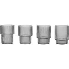 Ferm Living Ripple Drinking Glass 2.029fl oz 4pcs