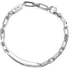 Efva attling smycken take no shit Efva Attling Thin Take No Shit Bracelet - Silver