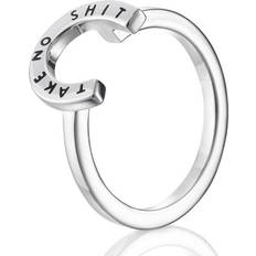 Efva attling smycken take no shit Efva Attling Little Take No Shit Ring - Silver