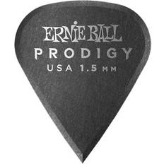 Ernie Ball 9335 Médiators prodigy sachet de 6 noir affûté 1,5mm