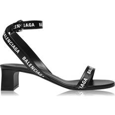 51 ½ - Dame Sandaletter Balenciaga Round Sandal 40mm - Black/White