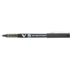 Hi-Tecpoint V5 Black  Liquid Ink Rollerball Pen