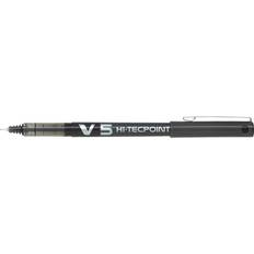 Hobbymateriale Pilot Hi-Tecpoint V5 Black Liquid Ink Rollerball Pen