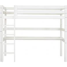 HoppeKids Premium Halfhigh Bed with Ladder & Table Top 35.4x78.7"