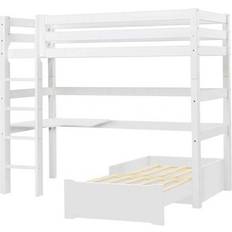 Loftsängar HoppeKids Premium Highbed w/Corner Tabletop & Loungemodule 90x200cm