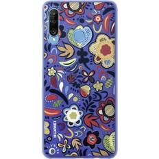 Huawei P30 LITE PC COVER FLORAL BLUE DESIGN