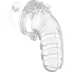 ManCage Jouets sexuels ManCage 12 Cage de Chasteté avec Plug Anal Transparent