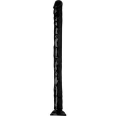 Hosed Serpiente anal realista 19 Inch Negro