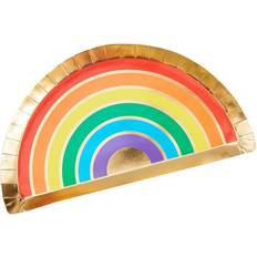 Ginger Ray Plates Over The Rainbow 8-pack