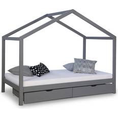 House Bed Kids Bed Wooden Bed Cot Drawer