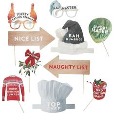 Ginger Ray Photoprops Novelty Christmas 10-pack