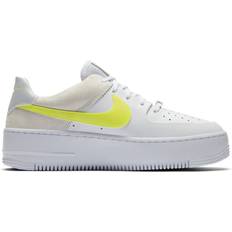 Nike Air Force 1 Sage Low W - White/Pure Platinum/Fossil/Poison Lemon