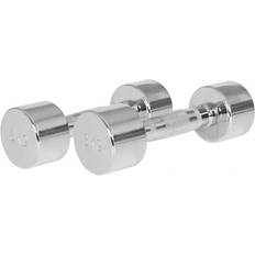Gorilla Sports Chrome Dumbbells 2x3kg