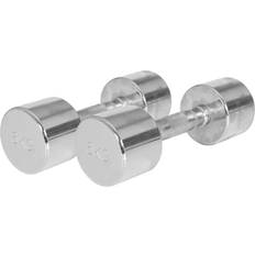 Gorilla Sports Chrome Dumbbells 2x6kg