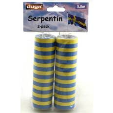 Sankthans Serpentiner Streamer Serpentine Blue/Yellow 2-pack