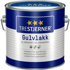 Glossy varnish Trestjerner Floor Varnish Oil Based Semi-glossy Träskydd Transparent 3L