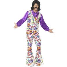 Smiffys 60's Groovy Hippie Costume Multi-Coloured