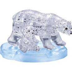 3 3D-pussel Hcm-Kinzel Crystal Puzzle Polar Bear Pair 40 Bitar