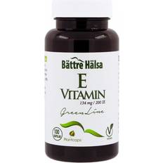 E-vitaminer Maghälsa Bättre hälsa Vitamin E 200IE Green Line 100 st