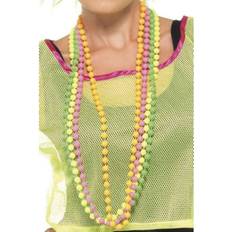 Smiffys Fluorescent 80's Beads Strands Costume Accessory