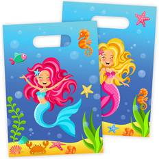 Dier Cadeaupapieren Folat Party Bags Mermaid 8-pack