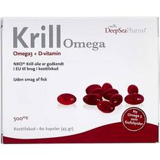 Krill omega DeepSeaPharma Krill Omega 3 + D-Vitamin 60pcs 60 stk