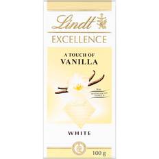 Lindt Excellence White With a Touch of Vanilla 100g