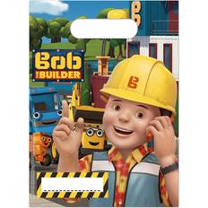 Stribede Gave- & Festposer Procos Party Bags Bob the Builder 6-pack