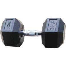 Rubber Dumbbells Toorx Fitness MEG Hexagon Dumbbell per stuk 10 kg