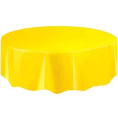 Table Cloths Unique Party Table Cloth Round Yellow