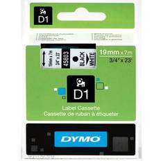 Cintas de etiquetar Dymo Label Cassette D1 Black on White 1.9cmx7m