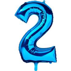 Amscan Foil Ballon SuperShape Number 2 Blue