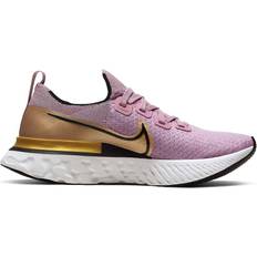 Espuma de Goma Zapatillas deportivas Nike React Infinity Run Flyknit Plum Fog Metallic Gold Women's