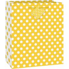 Polka Dots Wrapping Paper & Gift Wrapping Supplies Unique Party Party Bags Yellow/White