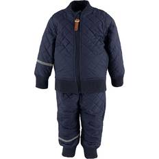 Fleecefodrat Vinterset Barnkläder CeLaVi Thermo Set with Fleece - Dark Navy (4481-778)