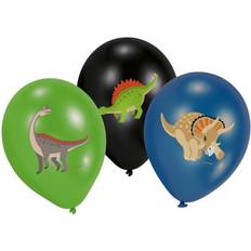 Groen Latex ballonnen Amscan Feestballonnen Happy Dinosaur (6st)