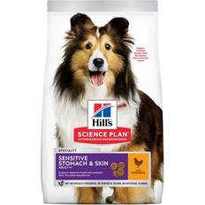 Hills sensitive stomach and skin Hill's Science Plan Medium Adult Sensitive Stomach & Skin med Kylling 14kg