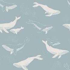 Boråstapeter Wal Tapete Whales von Boras 7453 blau