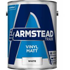 Armstead Trade Vinyl Matt Wall Paint, Ceiling Paint White 5L