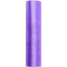 PartyDeco Table Cloth Organza Plain Purple