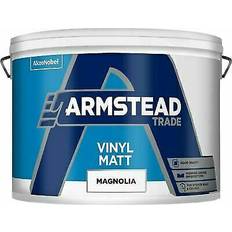 Armstead Trade Vinyl Matt Wall Paint Magnolia 10L